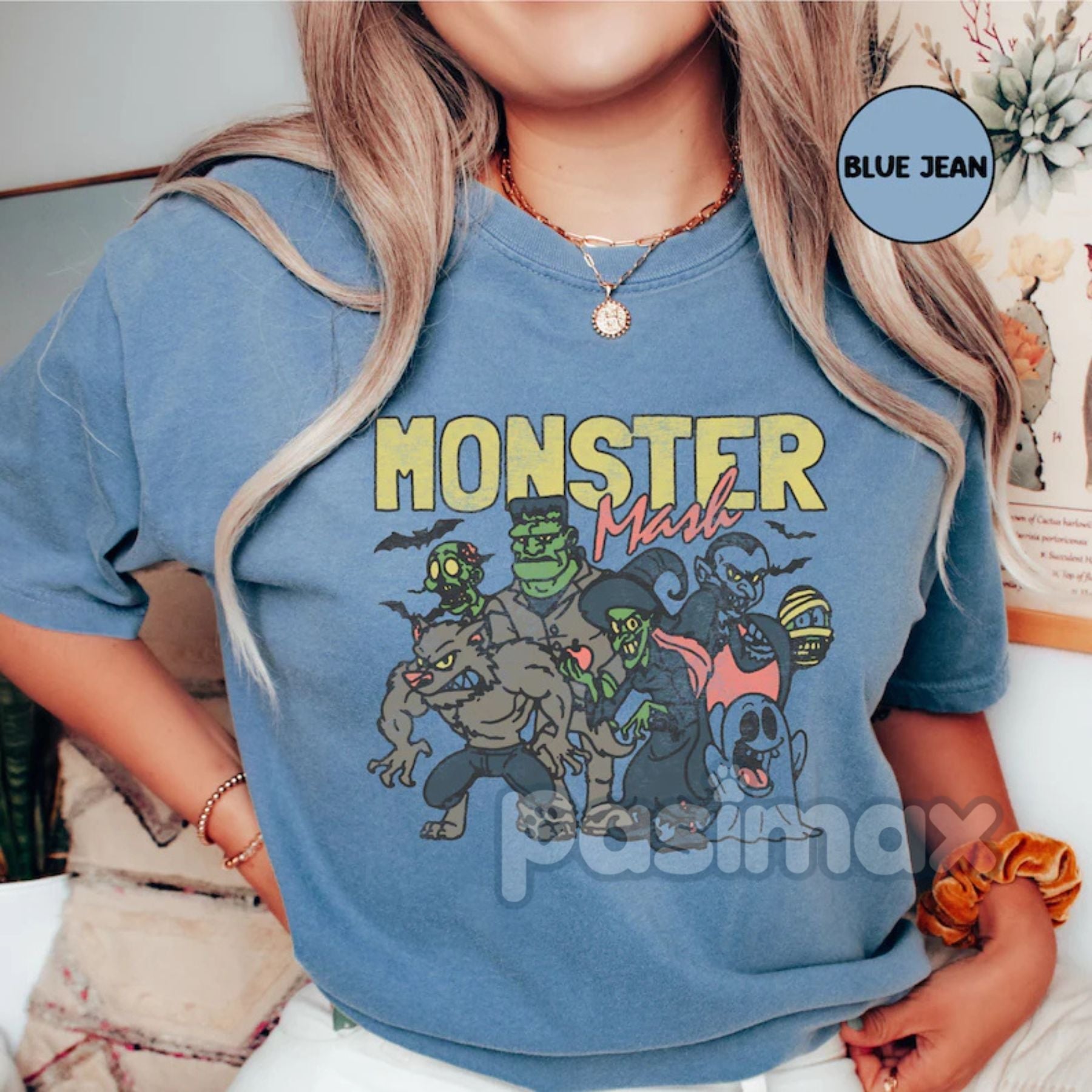 'Monster Mash' Comfort Colors Shirt – Classic Halloween Dance Party Tee, Retro Spooky Season Top, Vintage Graphic T-shirt