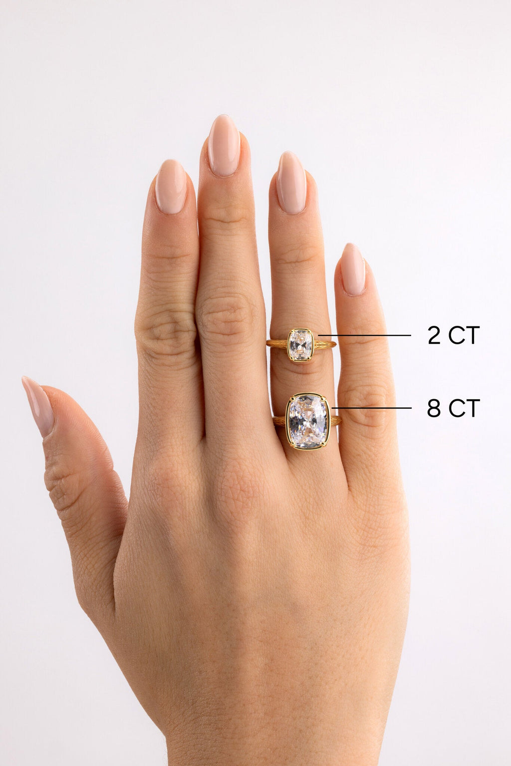 Sterling Silver Elongated Cushion Cocktail Ring