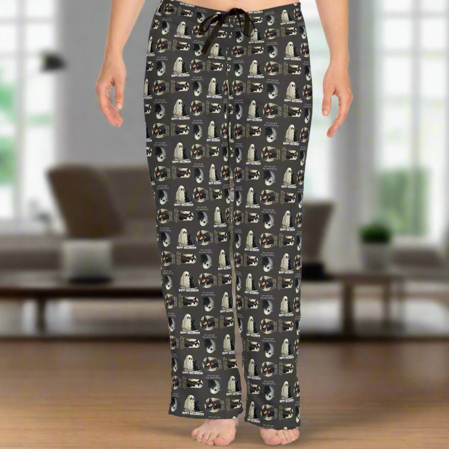 Cozy Halloween Cat Pajama Pants