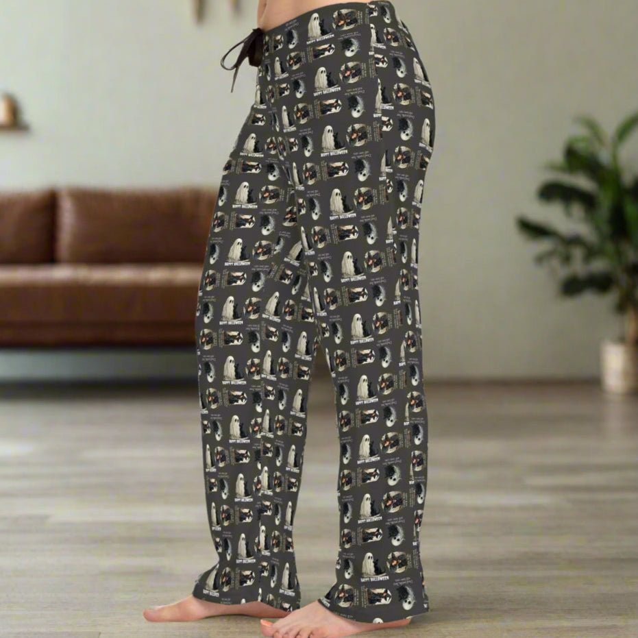 Cozy Halloween Cat Pajama Pants