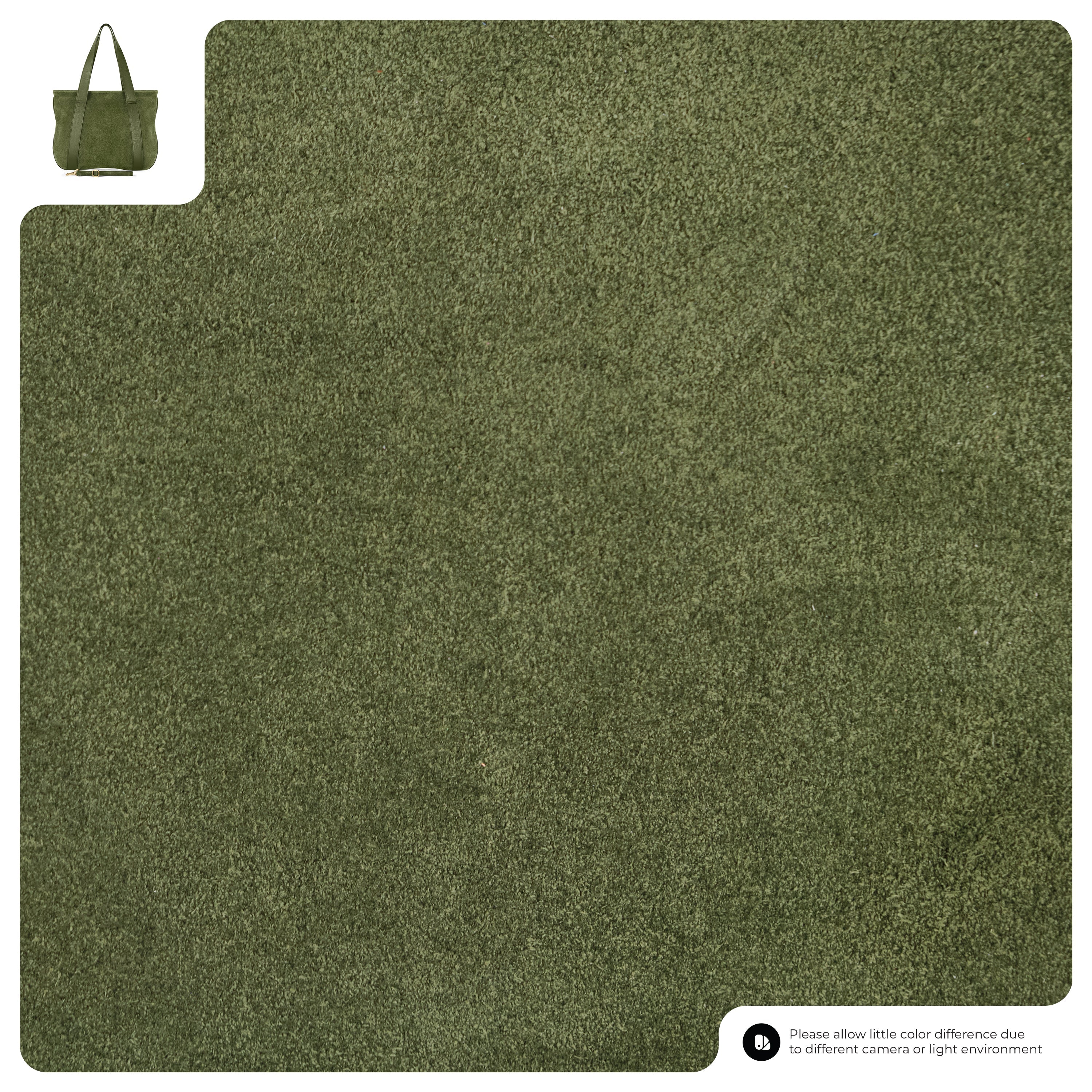 Italian Genuine Suede & Full-Grain Leather Tote Bag | Varese