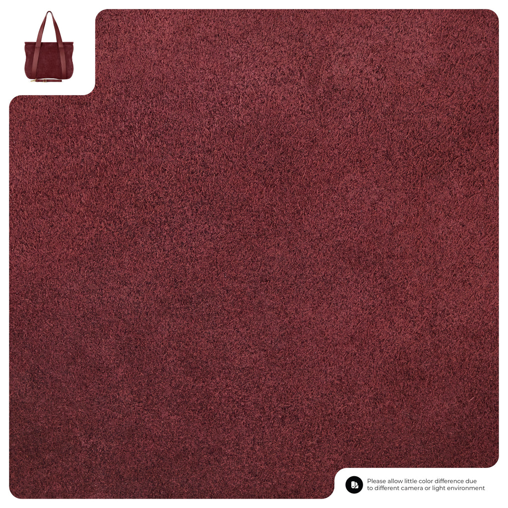 Italian Genuine Suede & Full-Grain Leather Tote Bag | Varese