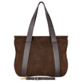 Italian Genuine Suede & Full-Grain Leather Tote Bag | Varese