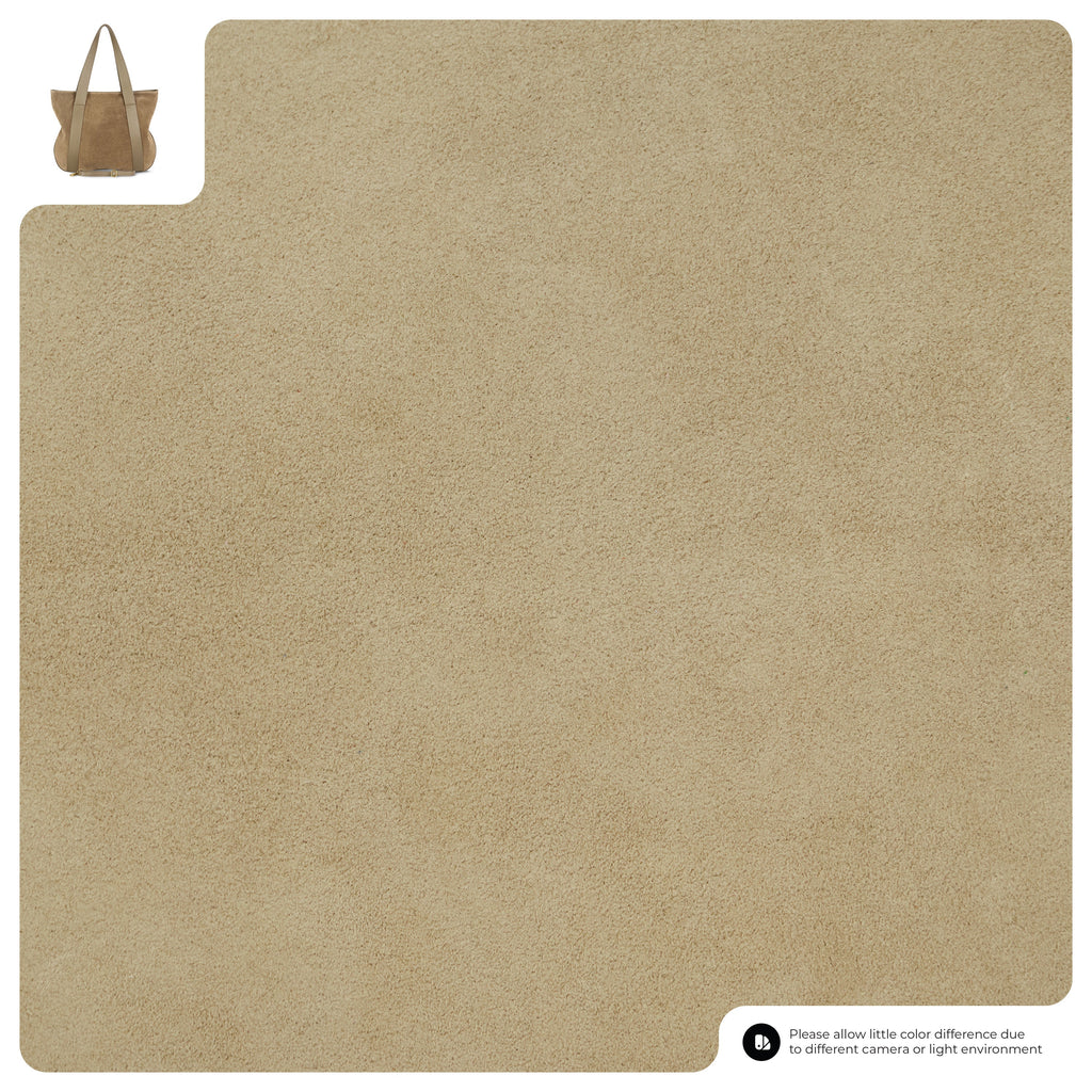 Italian Genuine Suede & Full-Grain Leather Tote Bag | Varese