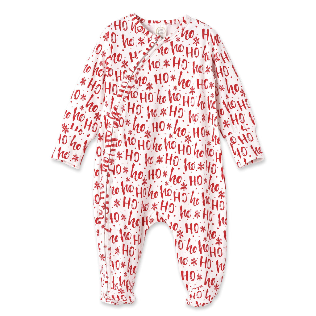 Christmas Ho-Ho-Ho Bamboo Baby Zipper Romper-Family Matching