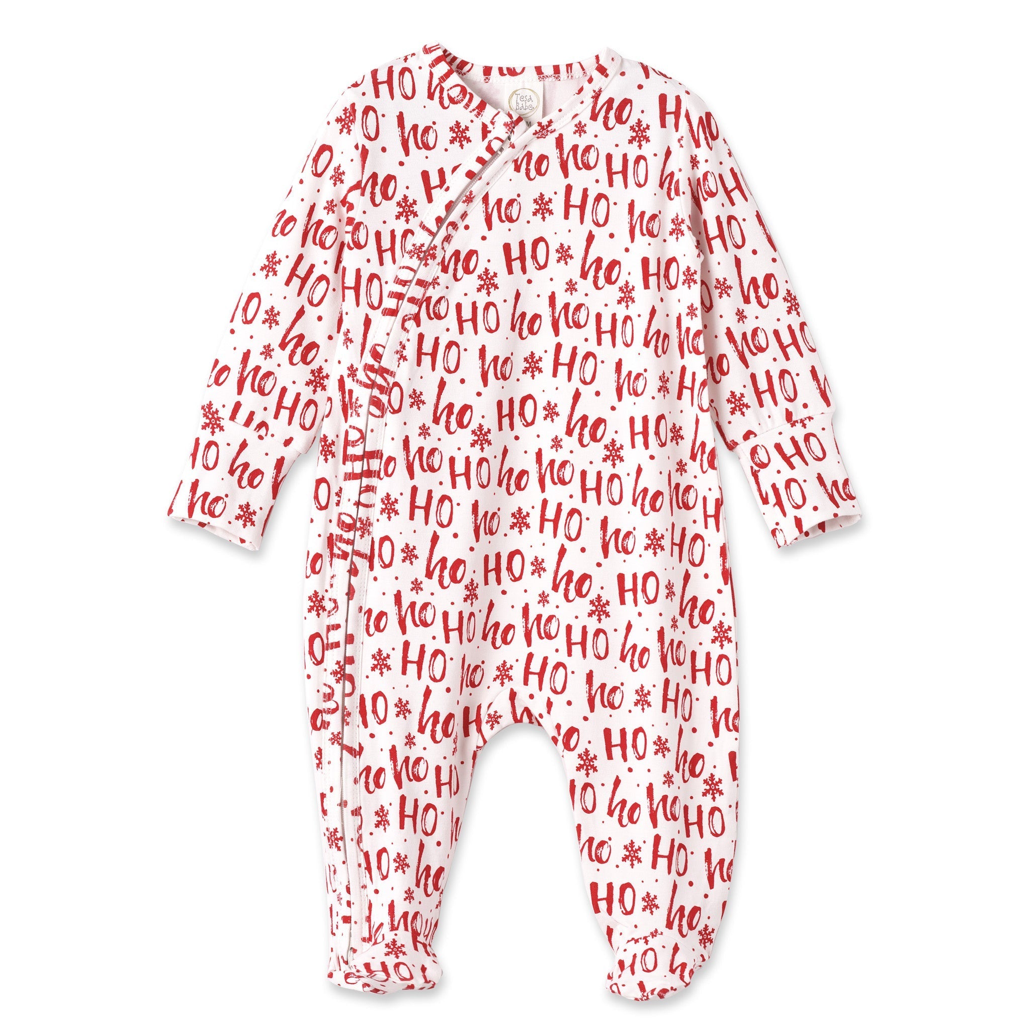 Christmas Ho-Ho-Ho Bamboo Baby Zipper Romper-Family Matching